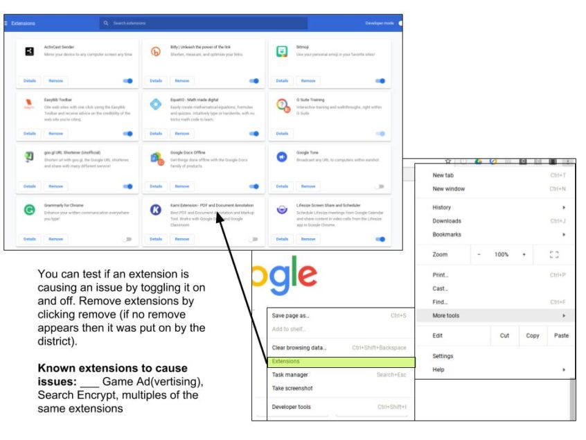 Chrome Device Quick Tips for Troubleshooting WWCSD Educational