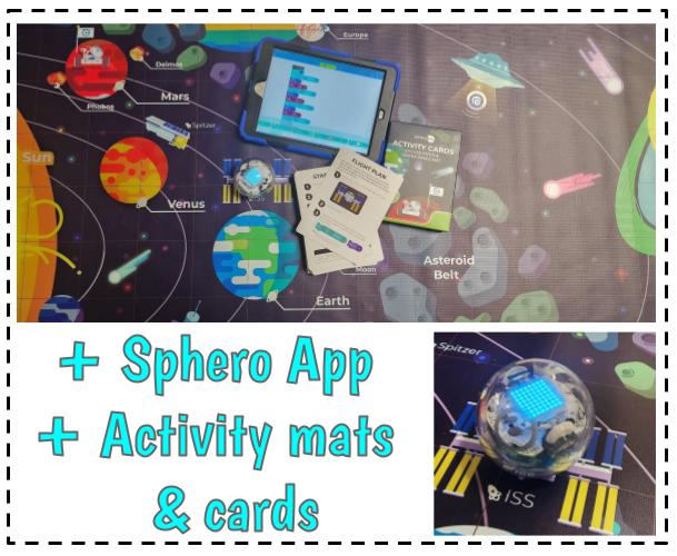 Sphero Bolt Banner image. Text reads "+Sphero App + Activity Mats & cards"